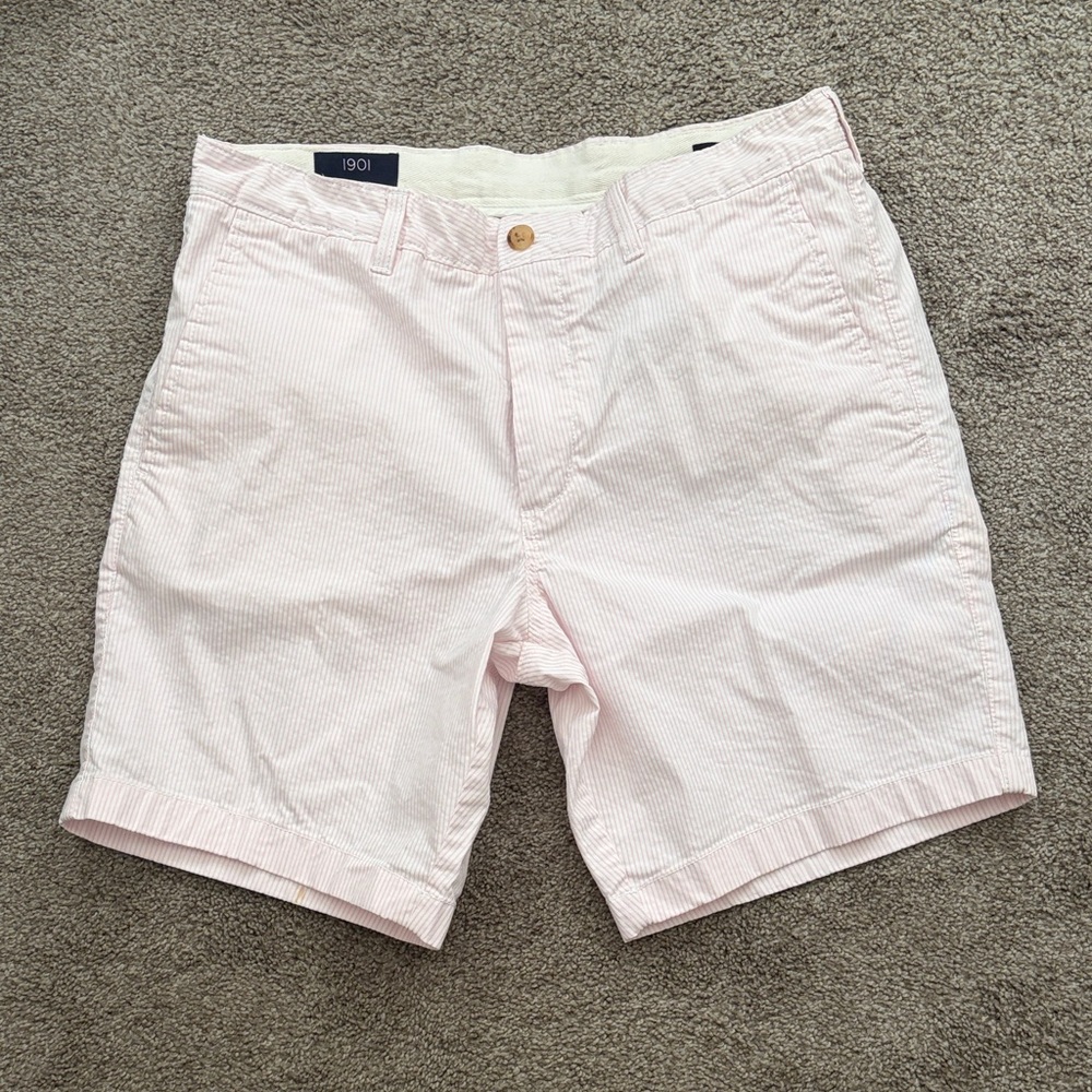 1901 Men's Soft Pink Flat Front Shorts